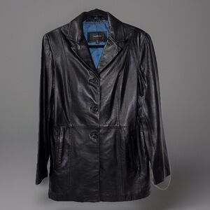 Colebrook Women's Black Leather Jacket Size Medium